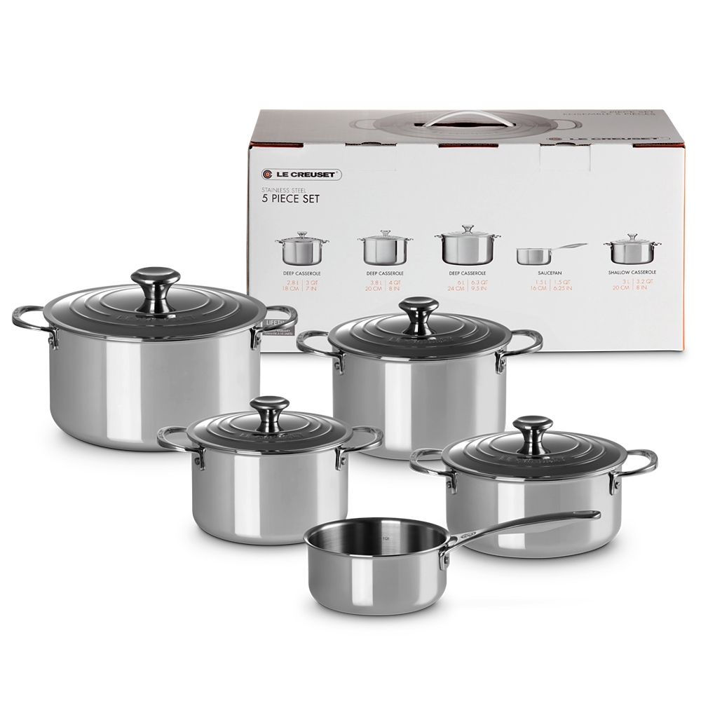 Le Creuset - 3-ply Plus Topfset 5-teilig