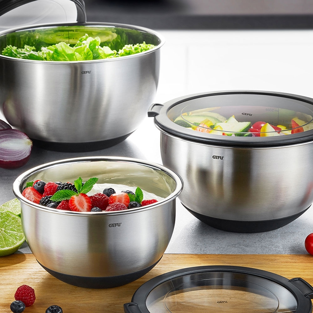 Gefu - Stainless steel bowl MUOVO