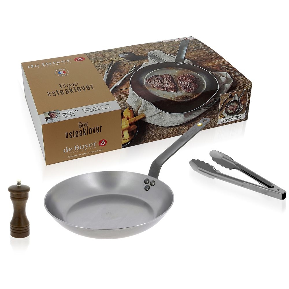 de Buyer - Mineral B Element - 3er-Set Steaklover