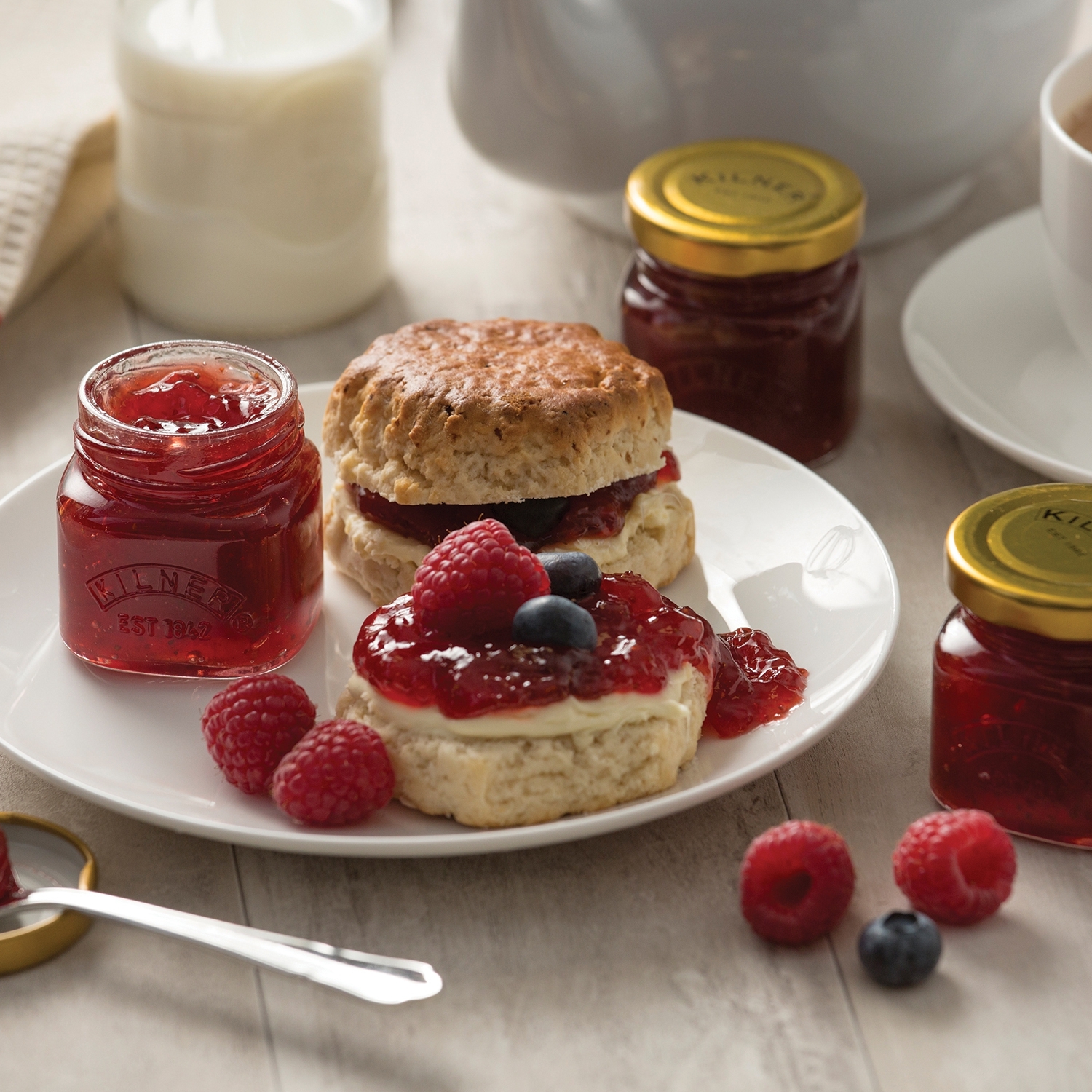 Kilner - 4 Mini Marmeladengläser im Set - á 55 ml