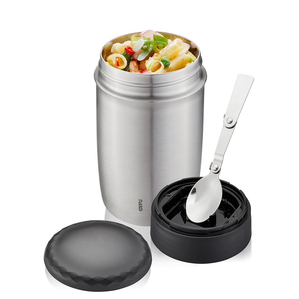 Thermos for Hot Food, Yogurt Container, 2 in 1 Insulated Food Jar to  Separate Dr