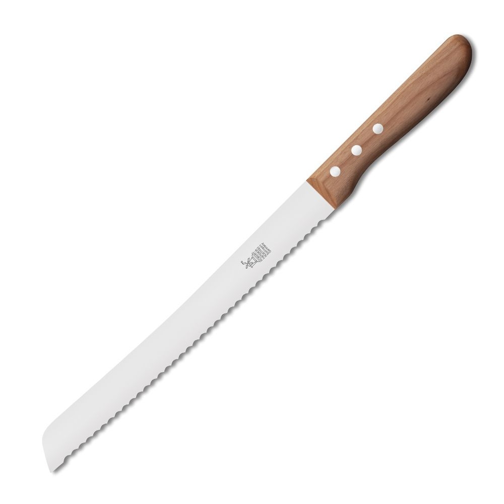 Windmill knife - bread knife Ell long cherry wood