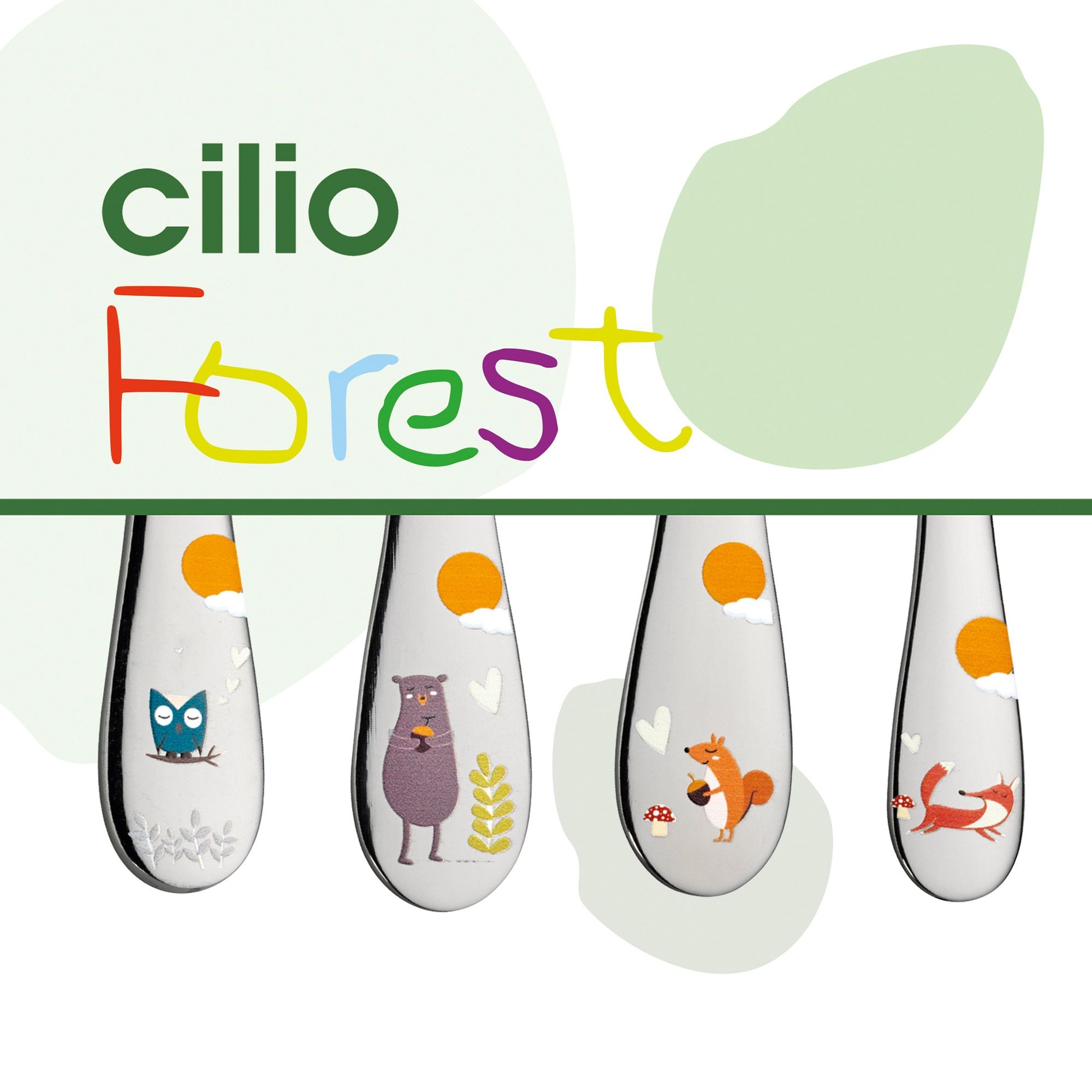 cilio - Kinderbesteck FOREST 4-tlg.