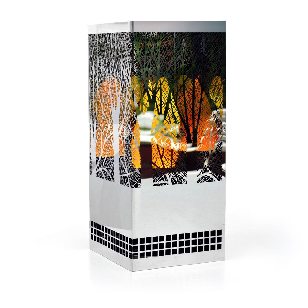 Apando - Flame light "Square Brazier" - Forest