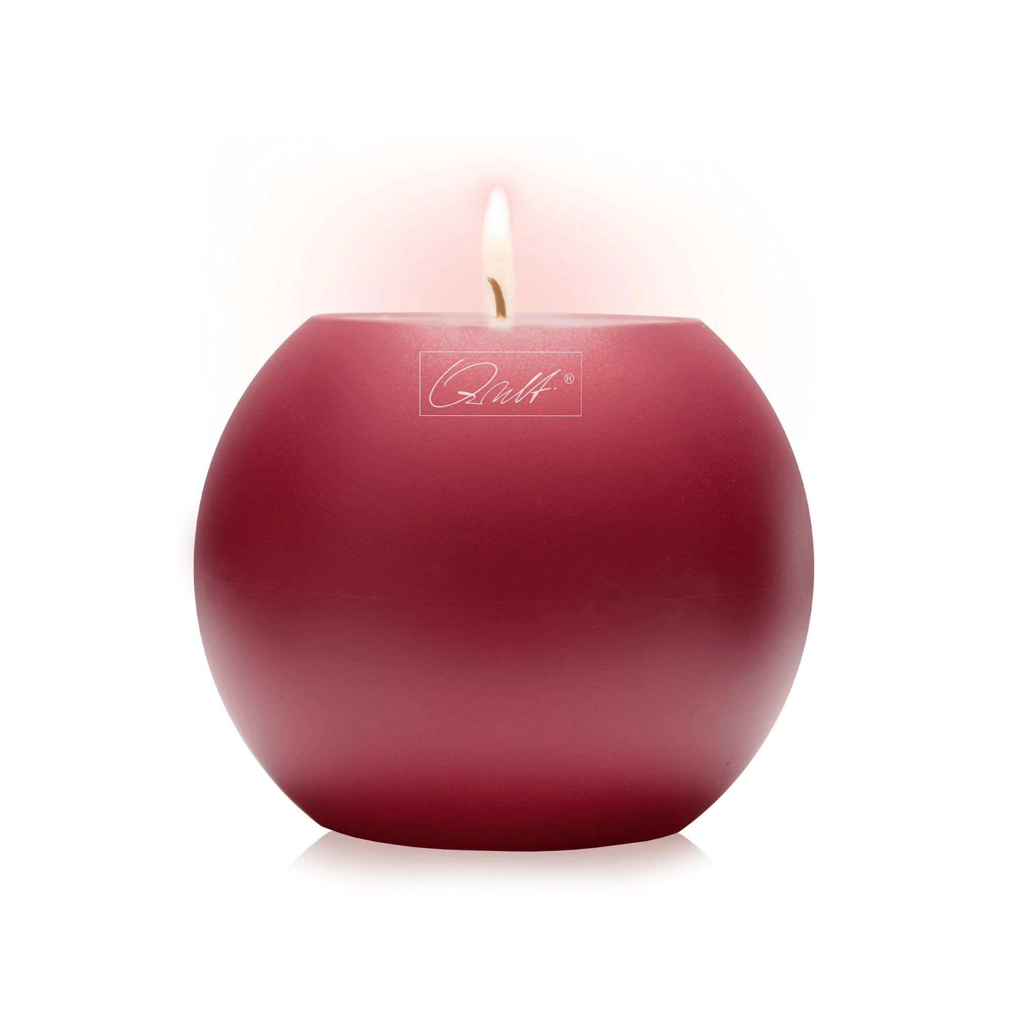 Qult Farluce Moon Matt - Tealight Candle Holder Ø 8 cm - Merlot Red