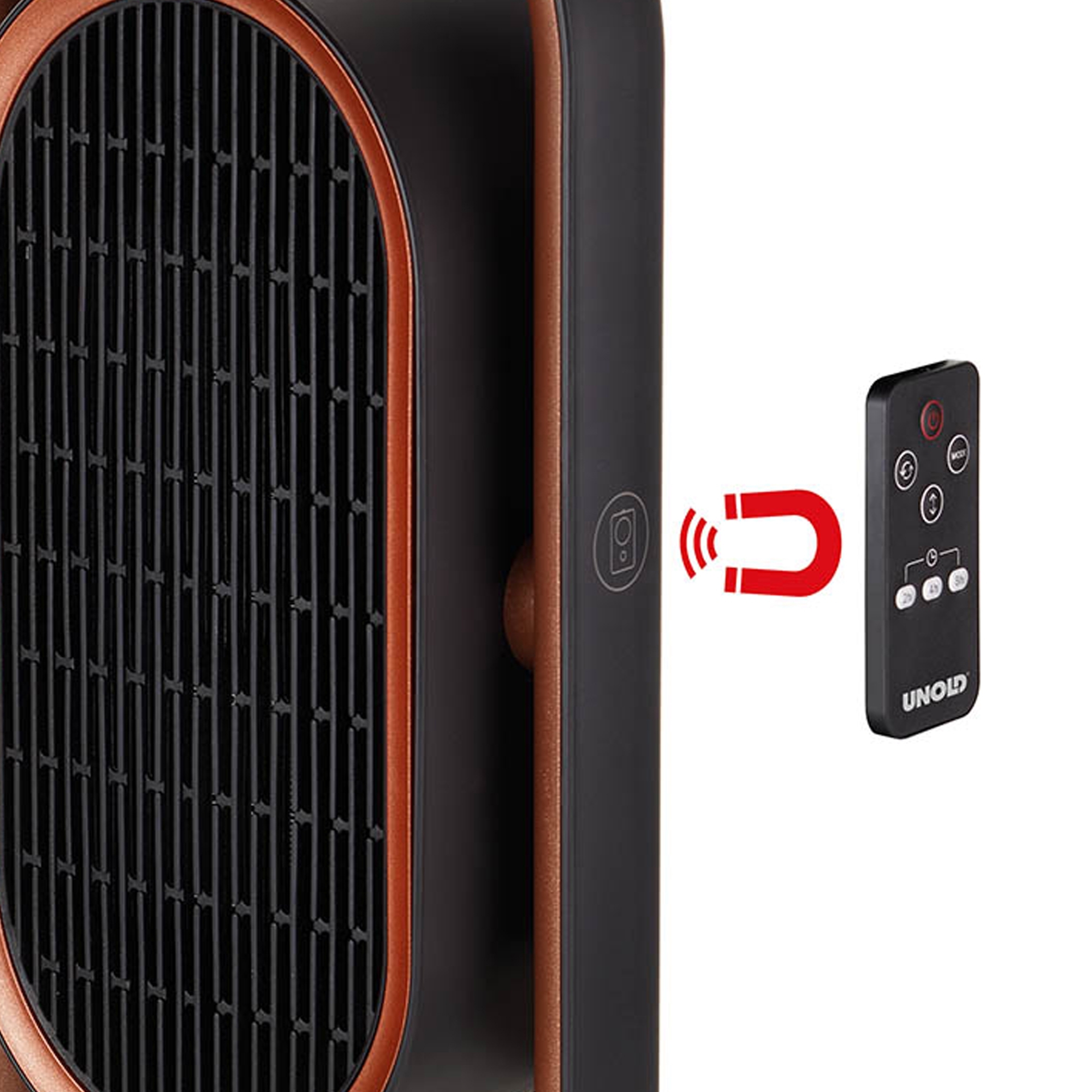 Unold - Ceramic - Fan heater 3D - black/copper