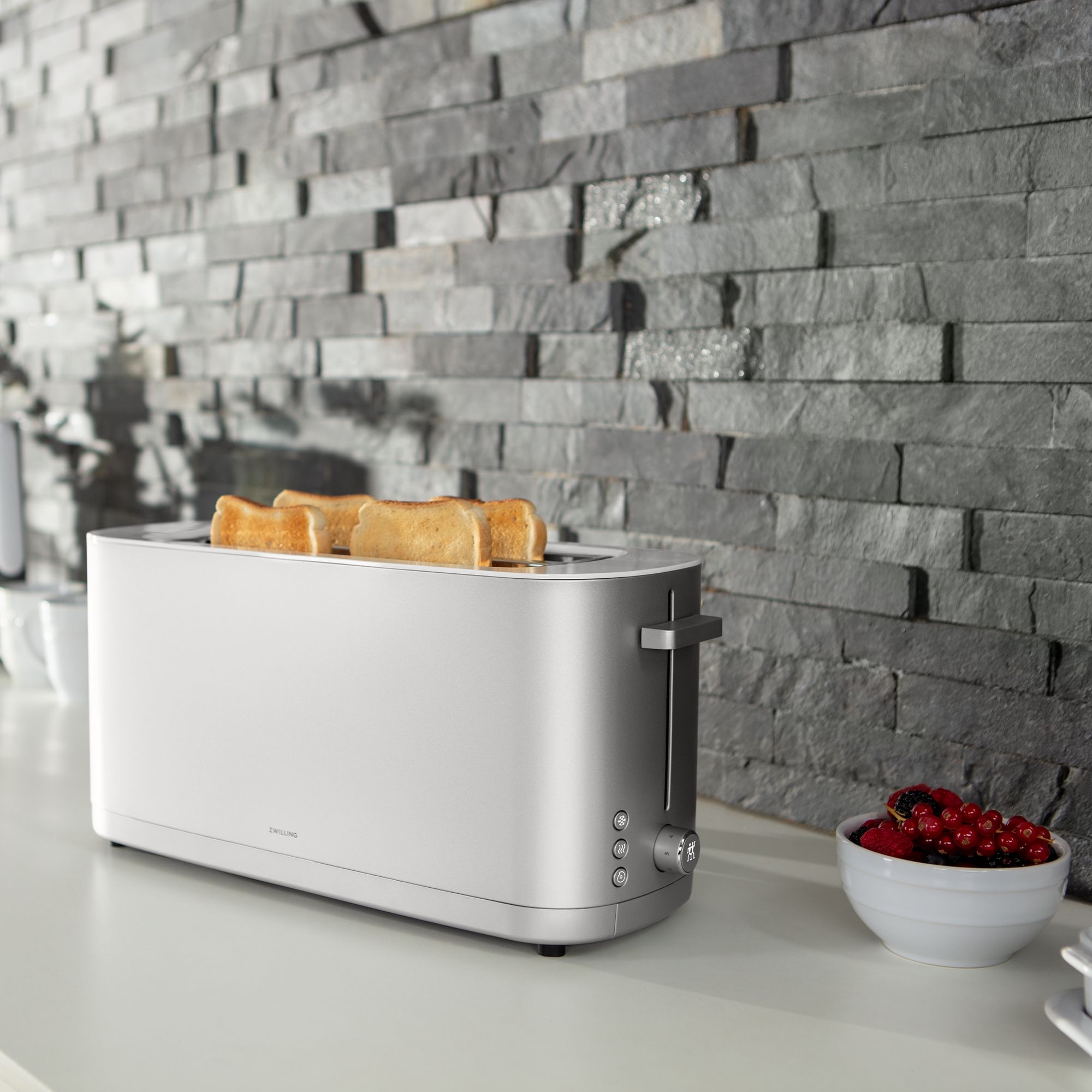 Zwilling - ENFINIGY Langschlitztoaster mit Brötchenaufsatz