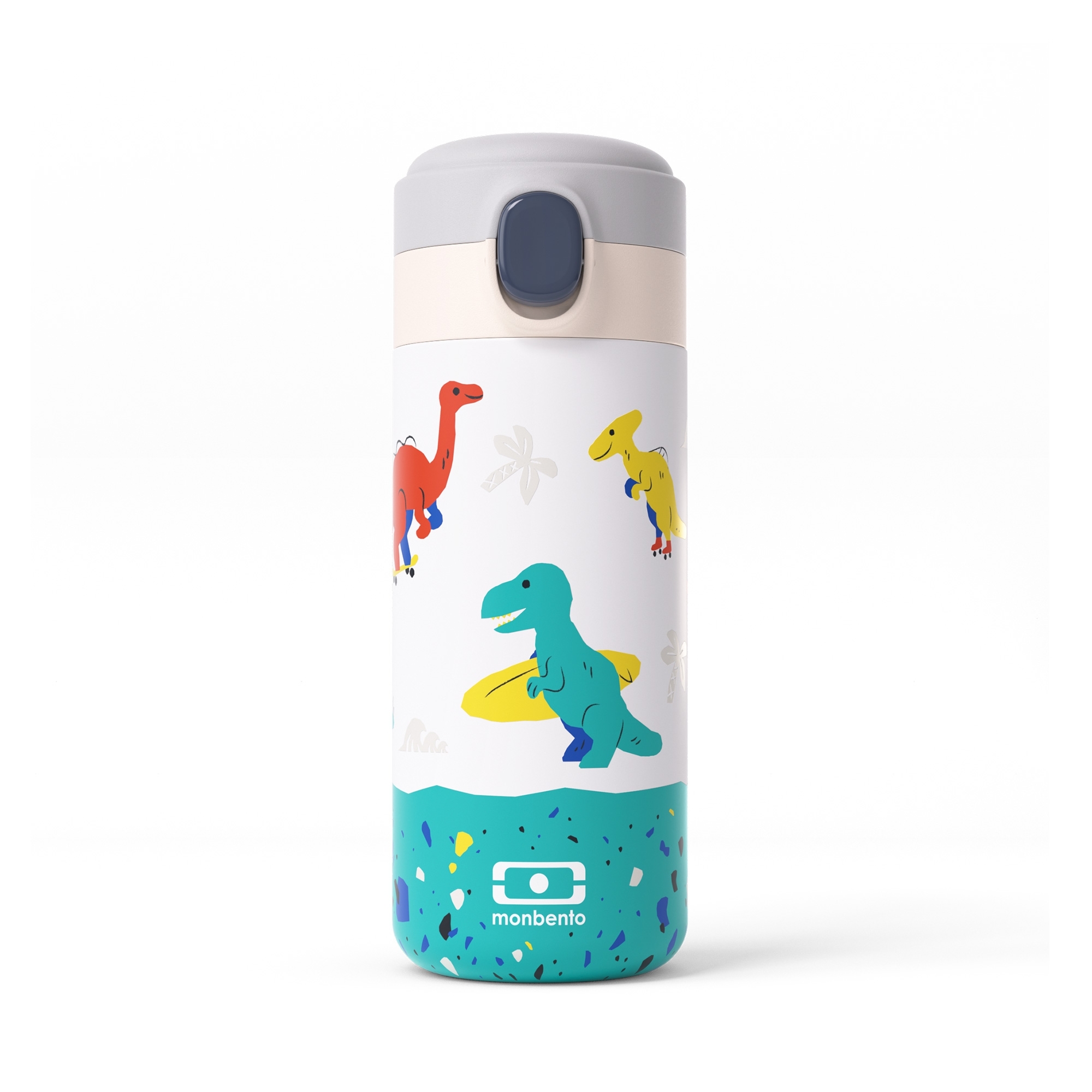 monbento - MB Pop blue Dino - compact isothermal bottle