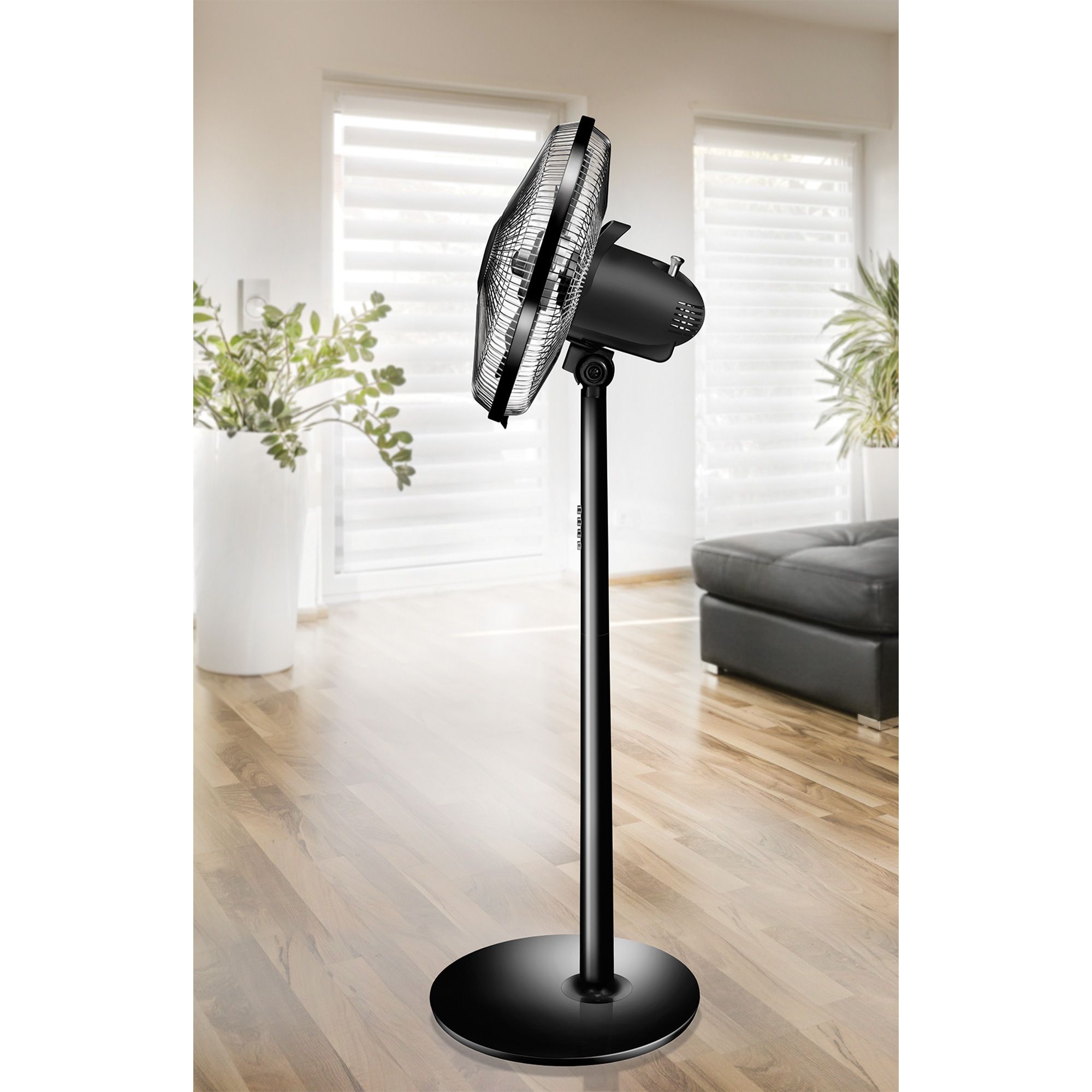 Unold - Standventilator Silverline - Black 40 cm