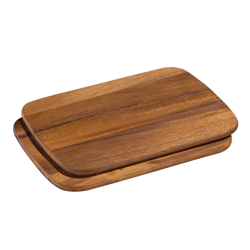 Zassenhaus -  Set of 2 breakfast boards - acacia wood - 26x17 cm