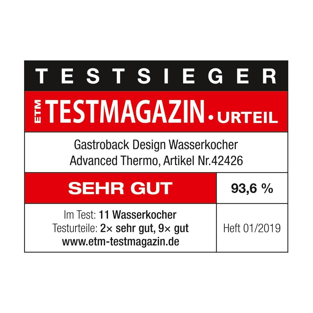 Gastroback - Wasserkocher Advanced Thermo