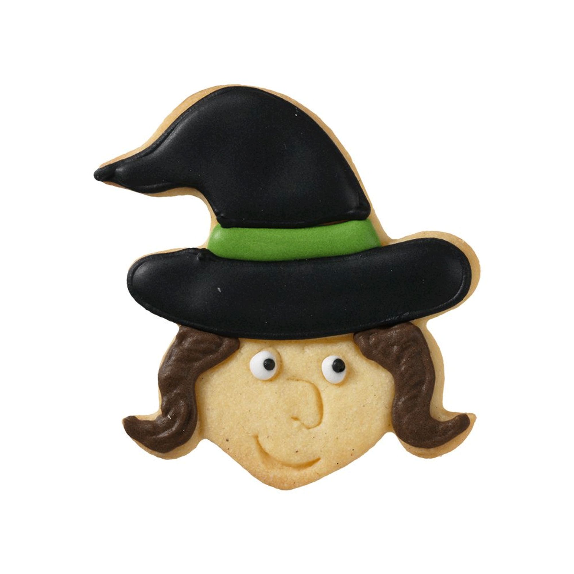 Birkmann - Cookie cutter Witch face, frontal, 8 cm