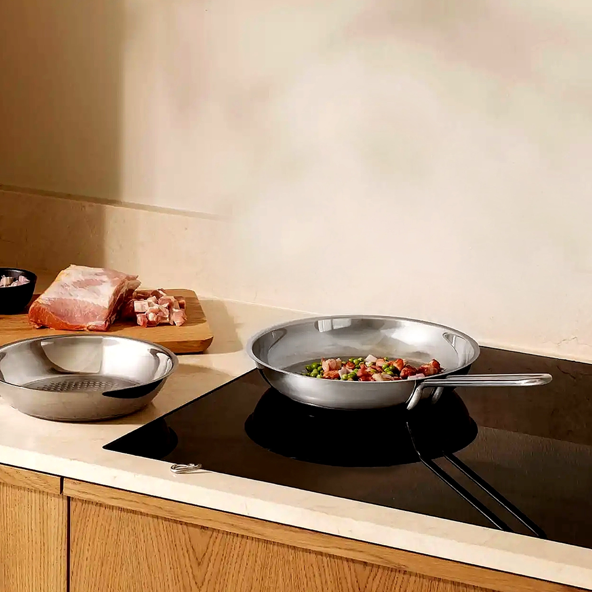 Eva Trio - Frying pan Honeycomb in 3 Sizes - Stainless Steel