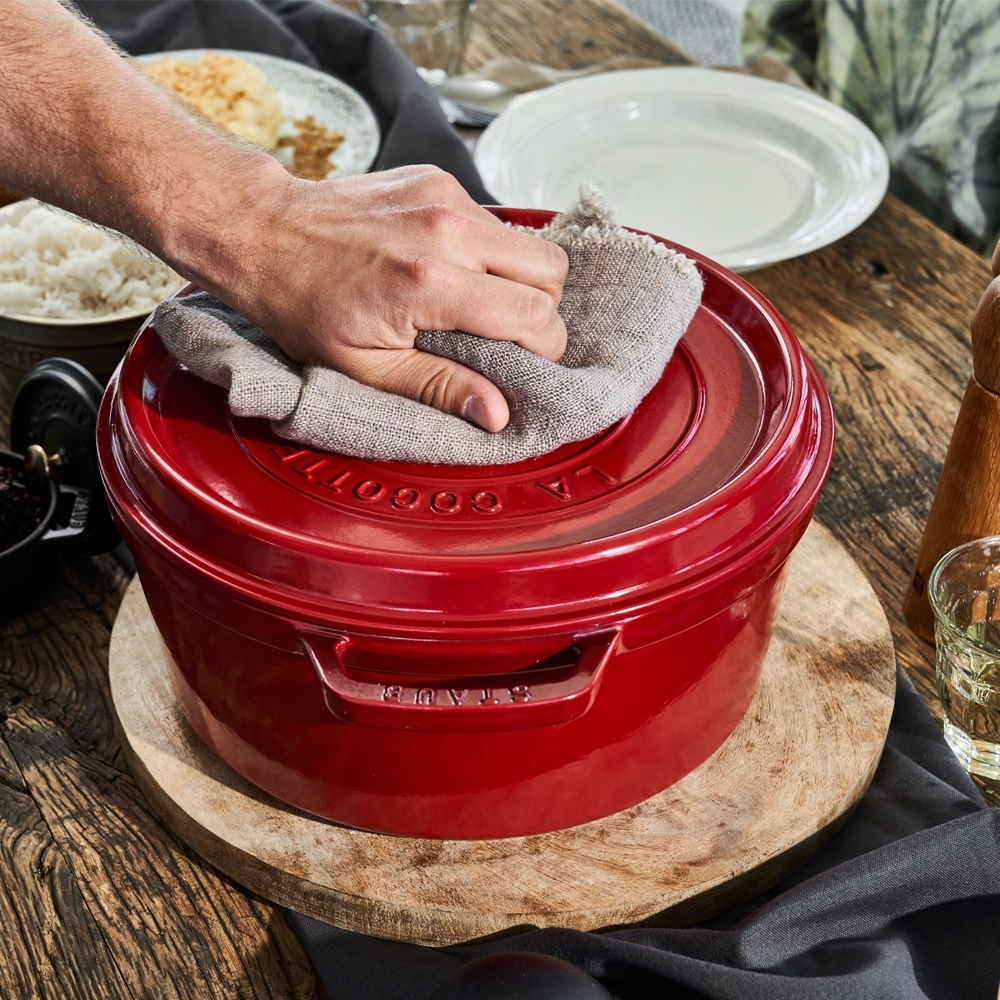 STAUB - Cocotte | rund | 24 cm | Kirschrot