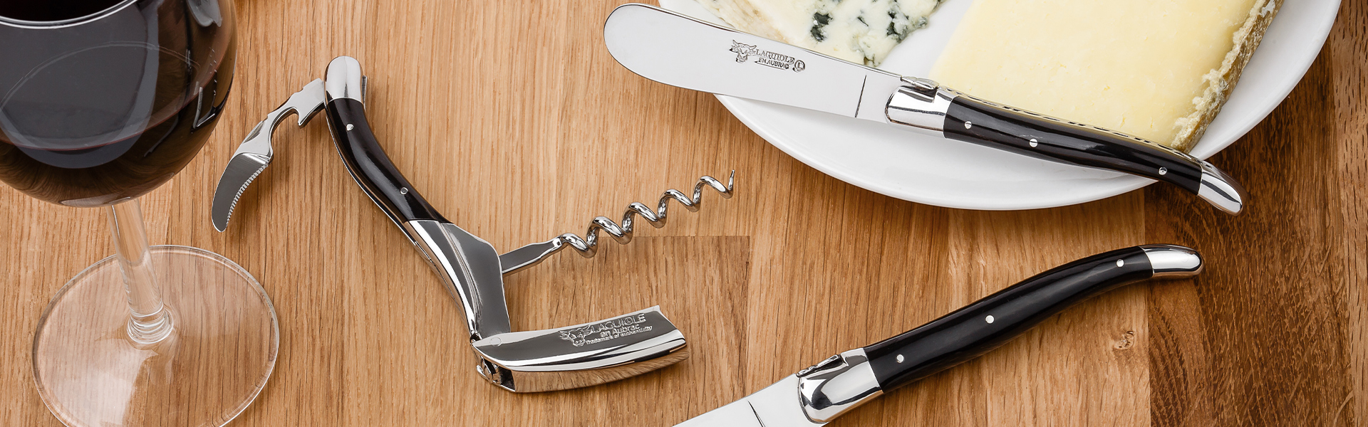 2PCs Set Slicer Knife & Carving fork, 12 Inch | Dark Brown ABS Handle