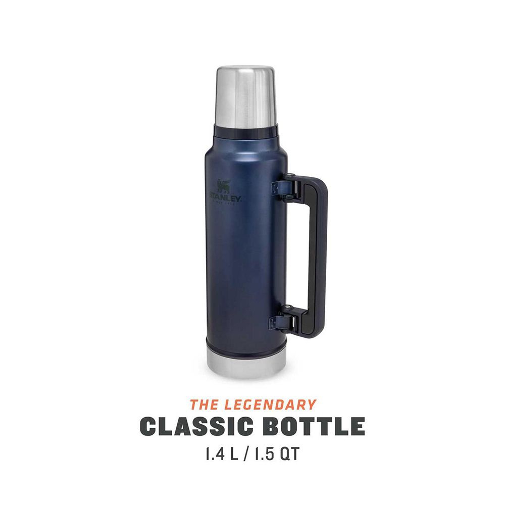 termo stanley classic bottle azul 1l
