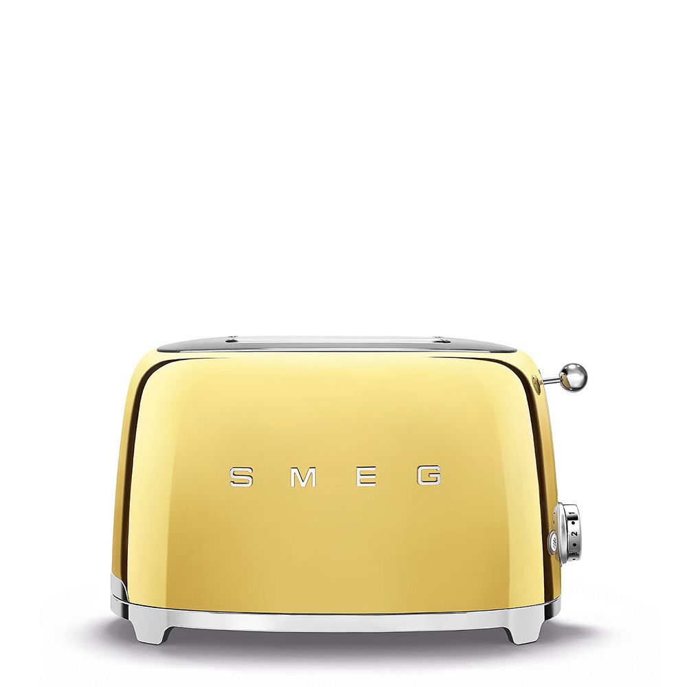 Smeg - 2-Scheiben-Toaster Kompakt - Designlinie Stil Der 50° Jahre - Gold