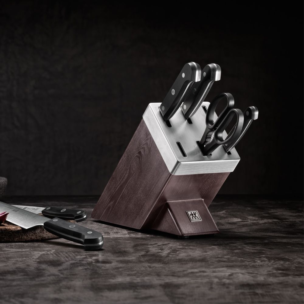 ZWILLING - Selbstschärfender Messerblock 7-tlg | Gourmet | Chocolate