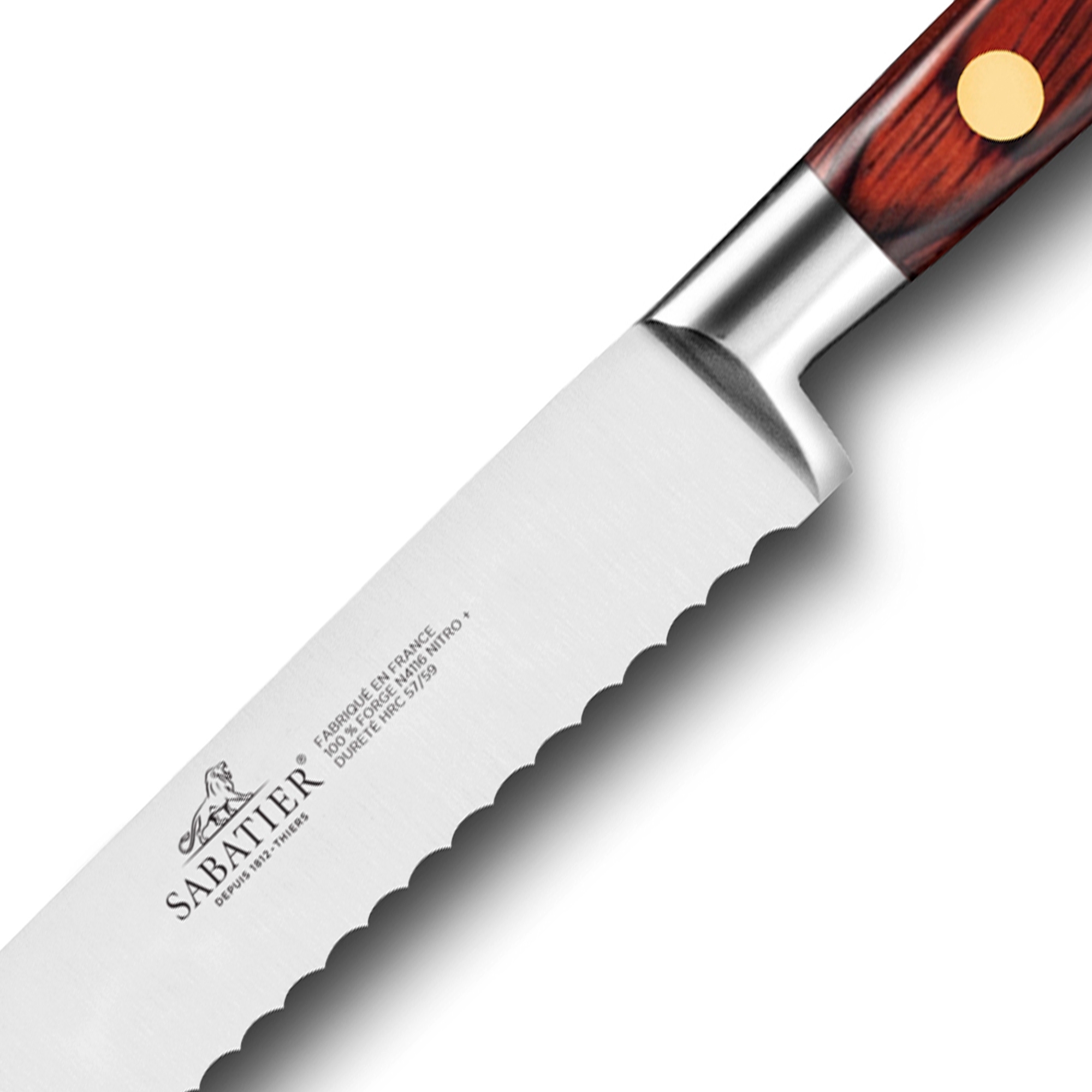 Sabatier - Gemüsemesser 12 cm gezahnte Klinge - IDÉAL SAVEUR