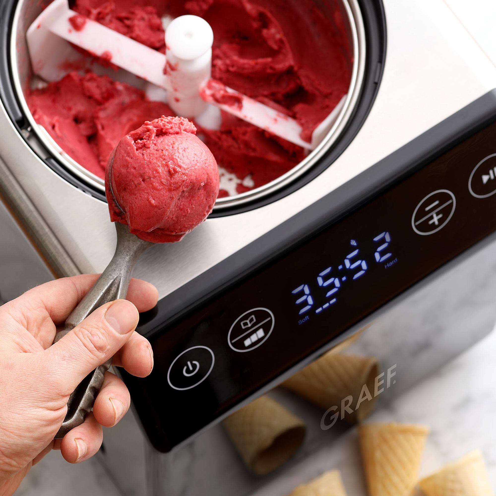 Graef - Ice cream maker stainless steel IM700