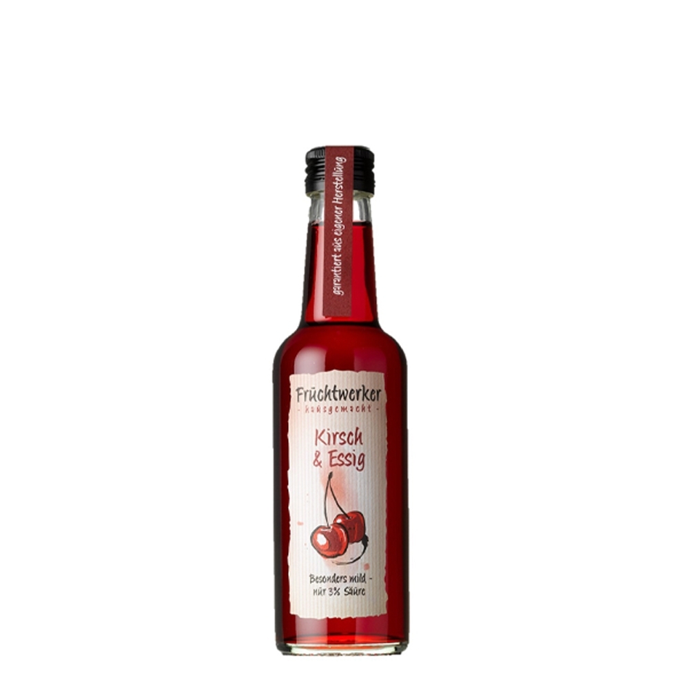 Fruchtwerker - Fruit Vinegar Cherry & vinegar  250 ML