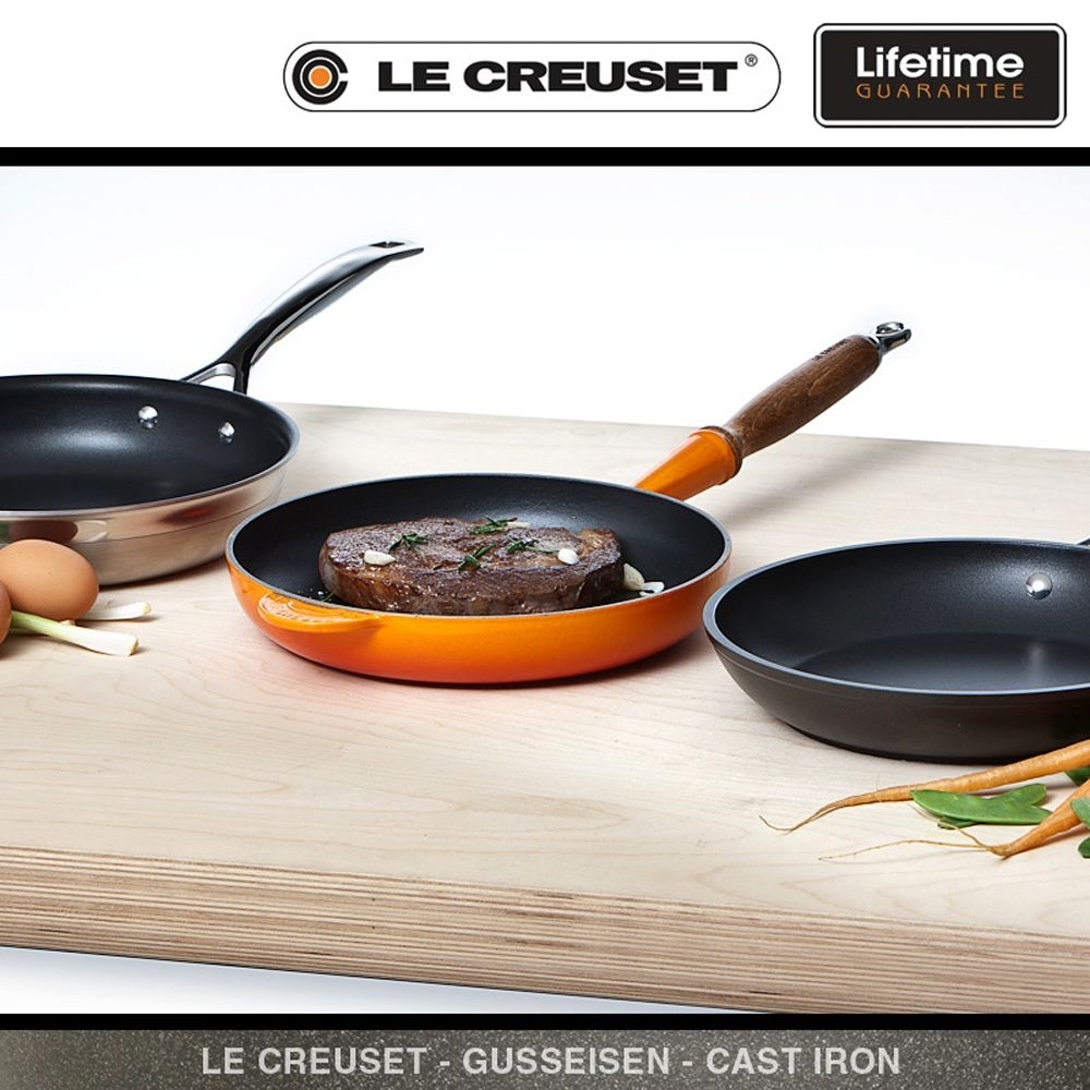 Le Creuset - Bratpfanne mit Holzgriff