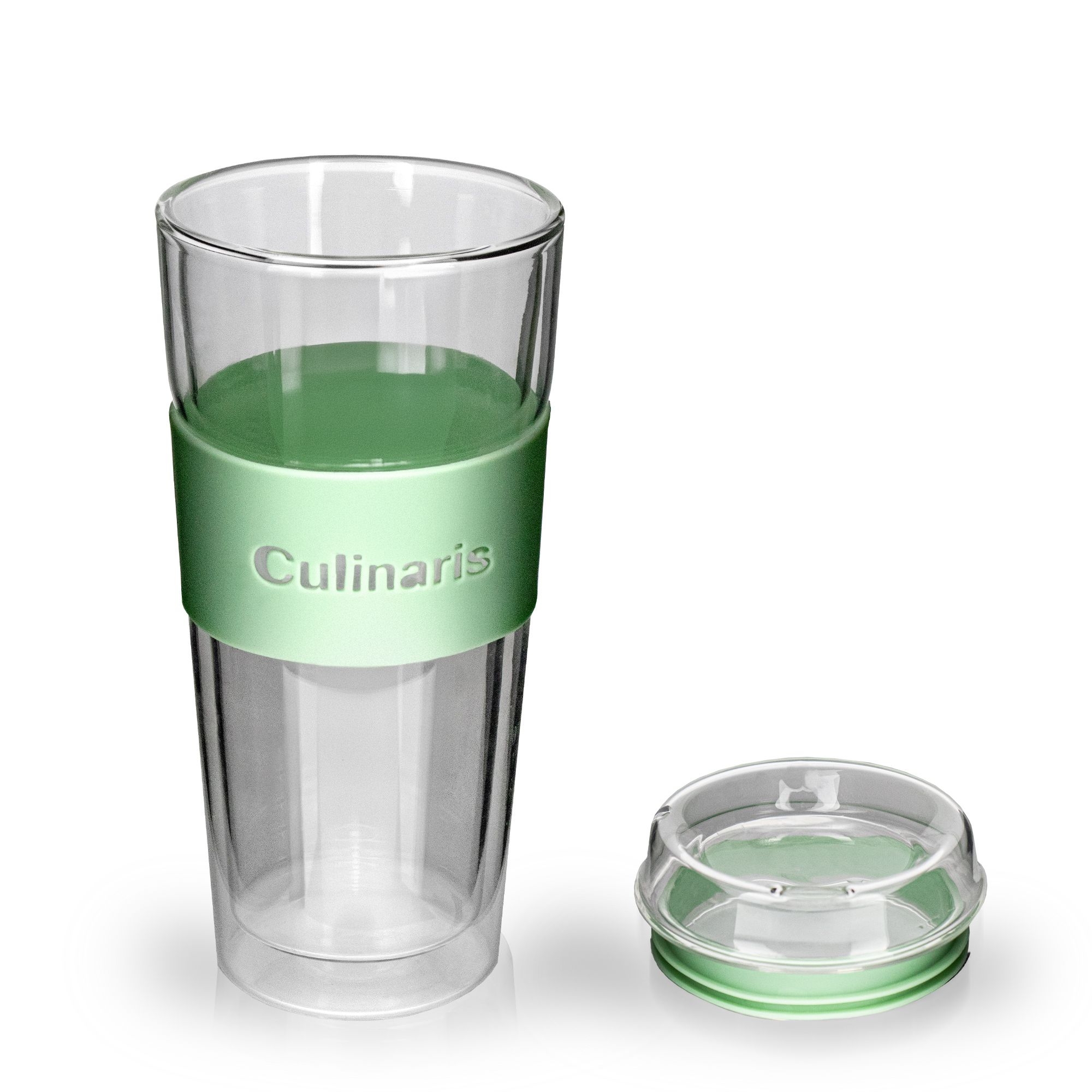 Culinaris - Portare - Glass Mug 420 ml - double-walled - mint