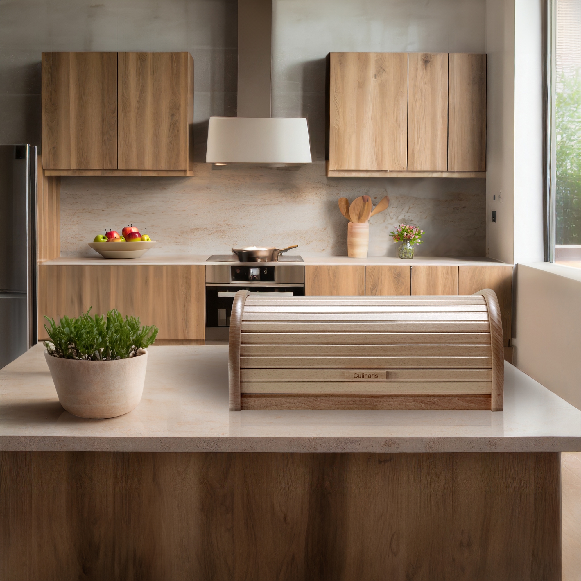 Culinaris - Bread Bin made of beech wood