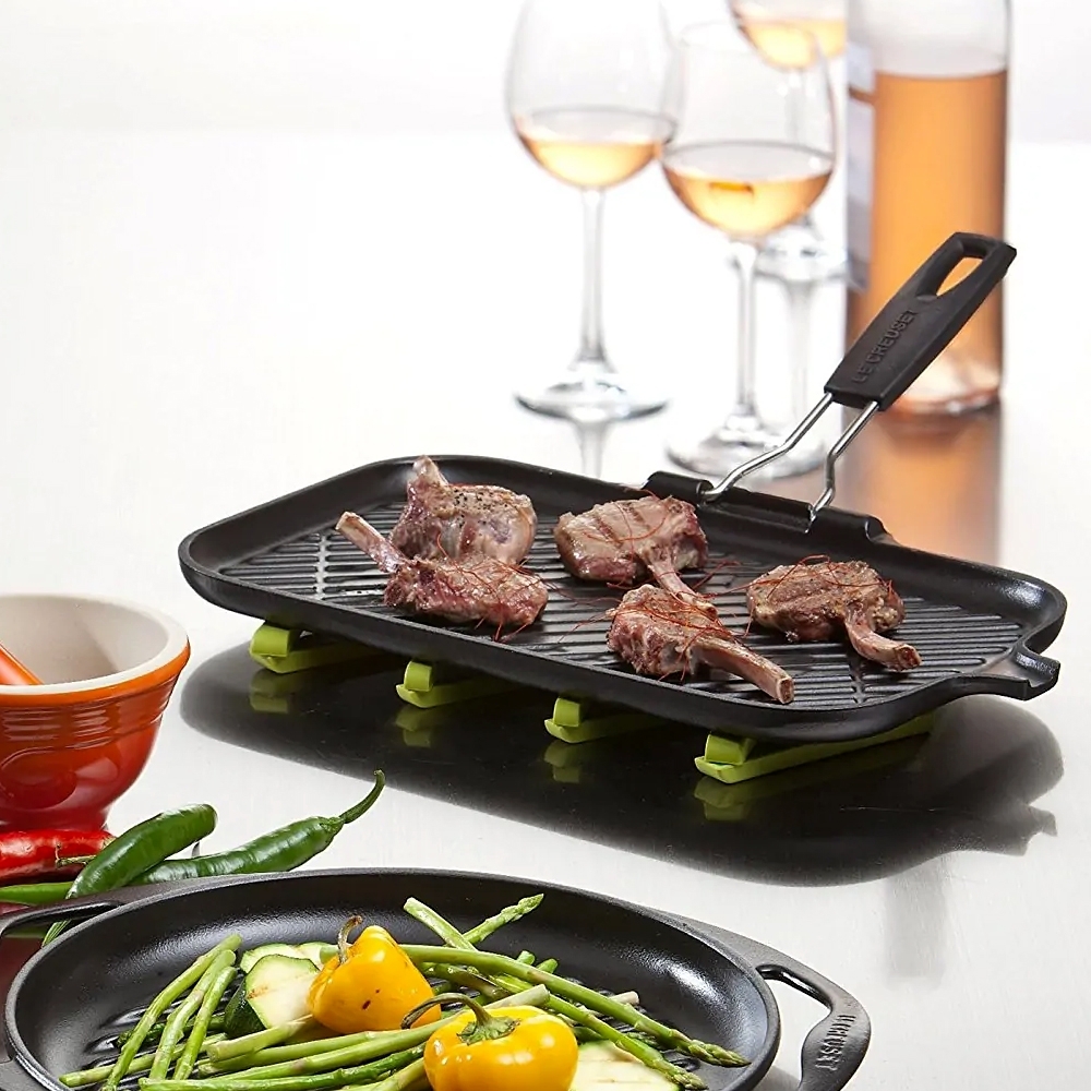 Le Creuset - Rechteckige Grillpfanne mit Silikongriff