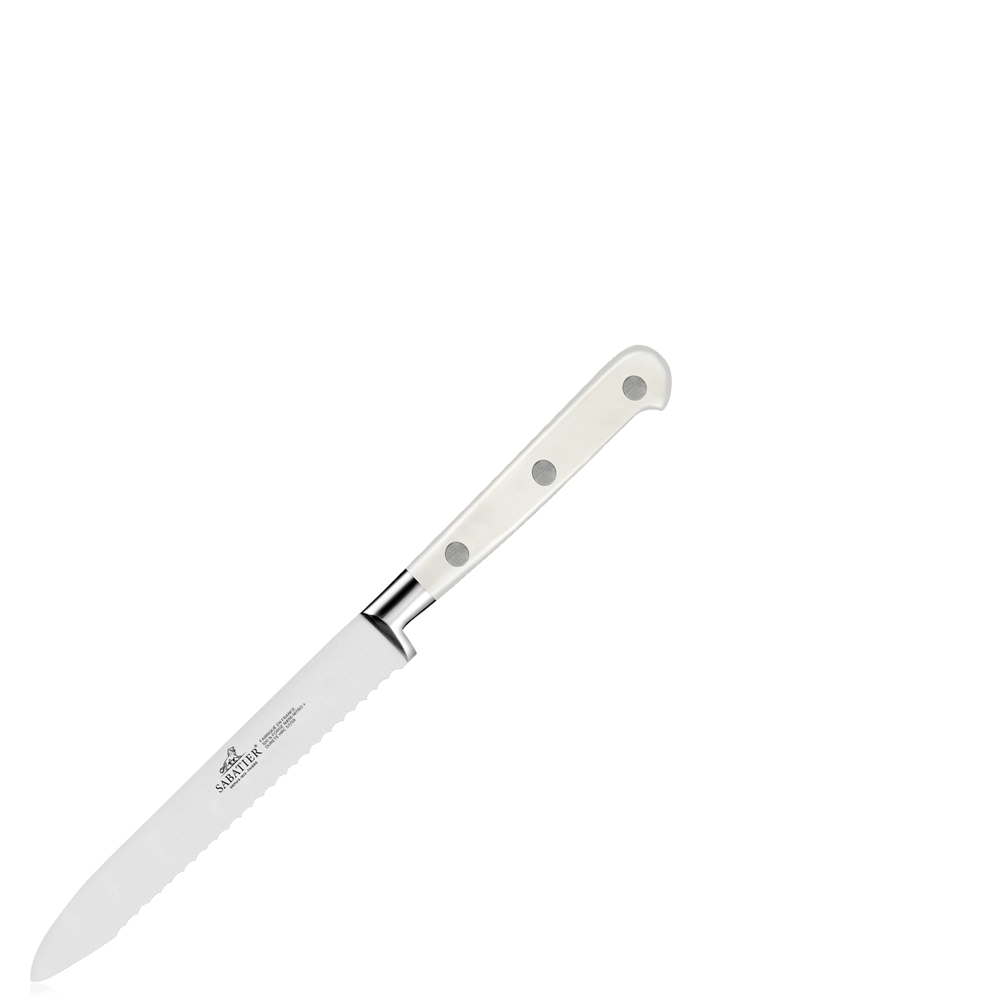 Sabatier - Gemüsemesser gezahnte Klinge 12 cm - IDÉAL TOQUE BLANCHE