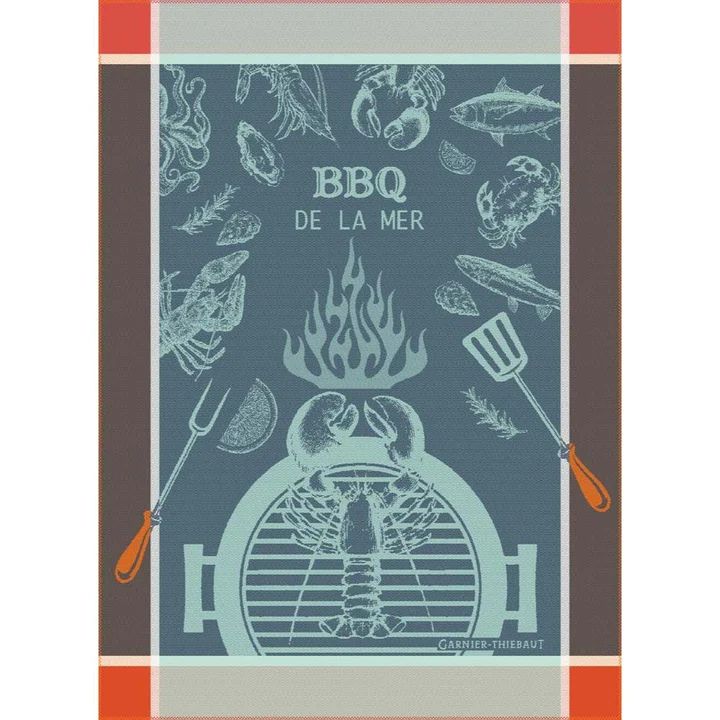 Garnier-Rhiebaut Geschirrtuch - BBQ de la mer Bleu