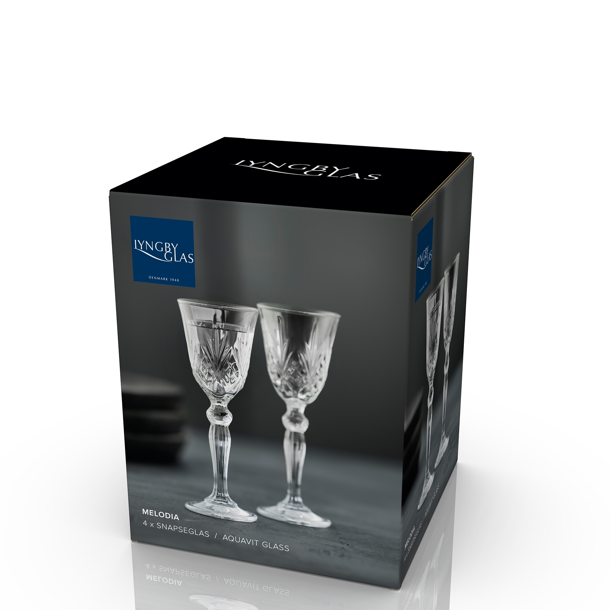 Lyngby Glas - Melodia - Schnapsglas - 4 Stck.