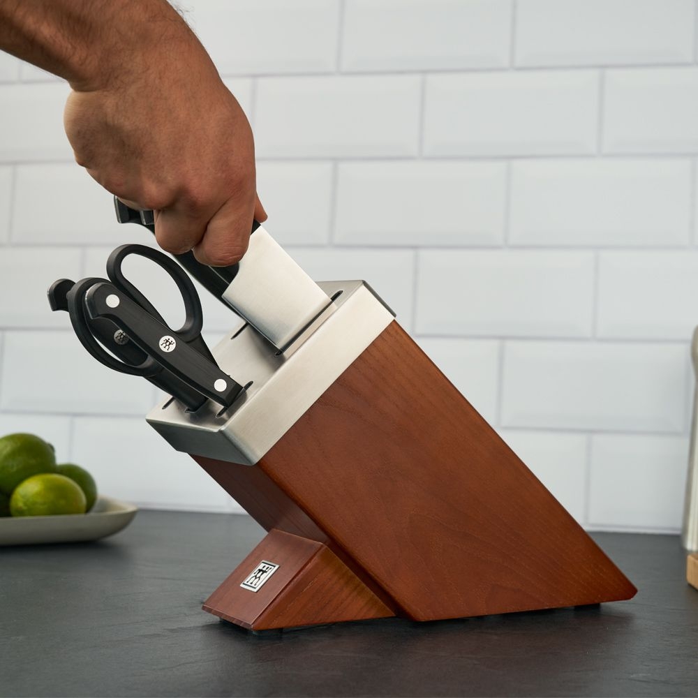 ZWILLING - Selbstschärfender Messerblock 7-tlg | Gourmet | Chocolate