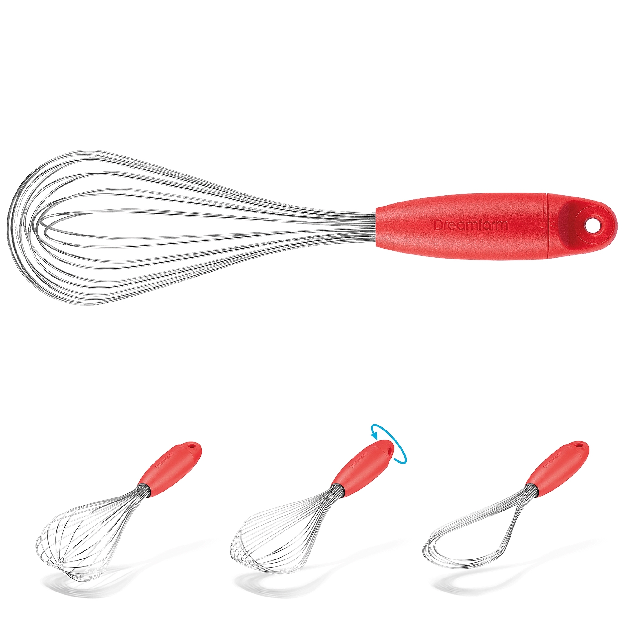 Dreamfarm - Flisk, 29 cm - Whisk, red