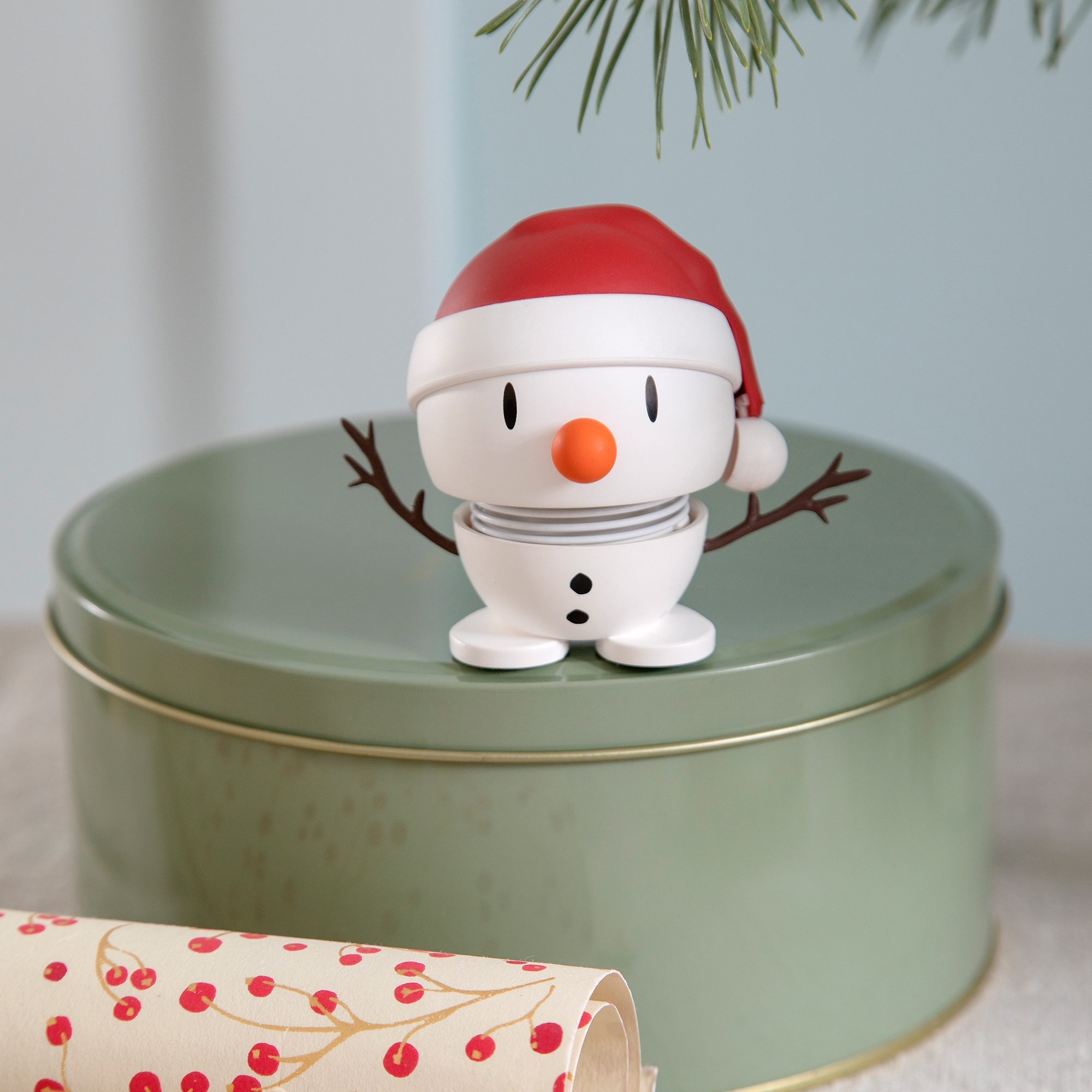 Hoptimist - Soft Santa Snowman - S - White