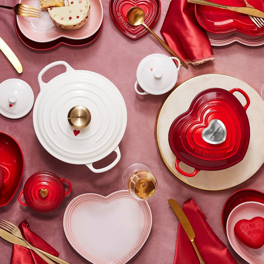 Le Creuset - Bräter Signature rund 22 cm - Hearts