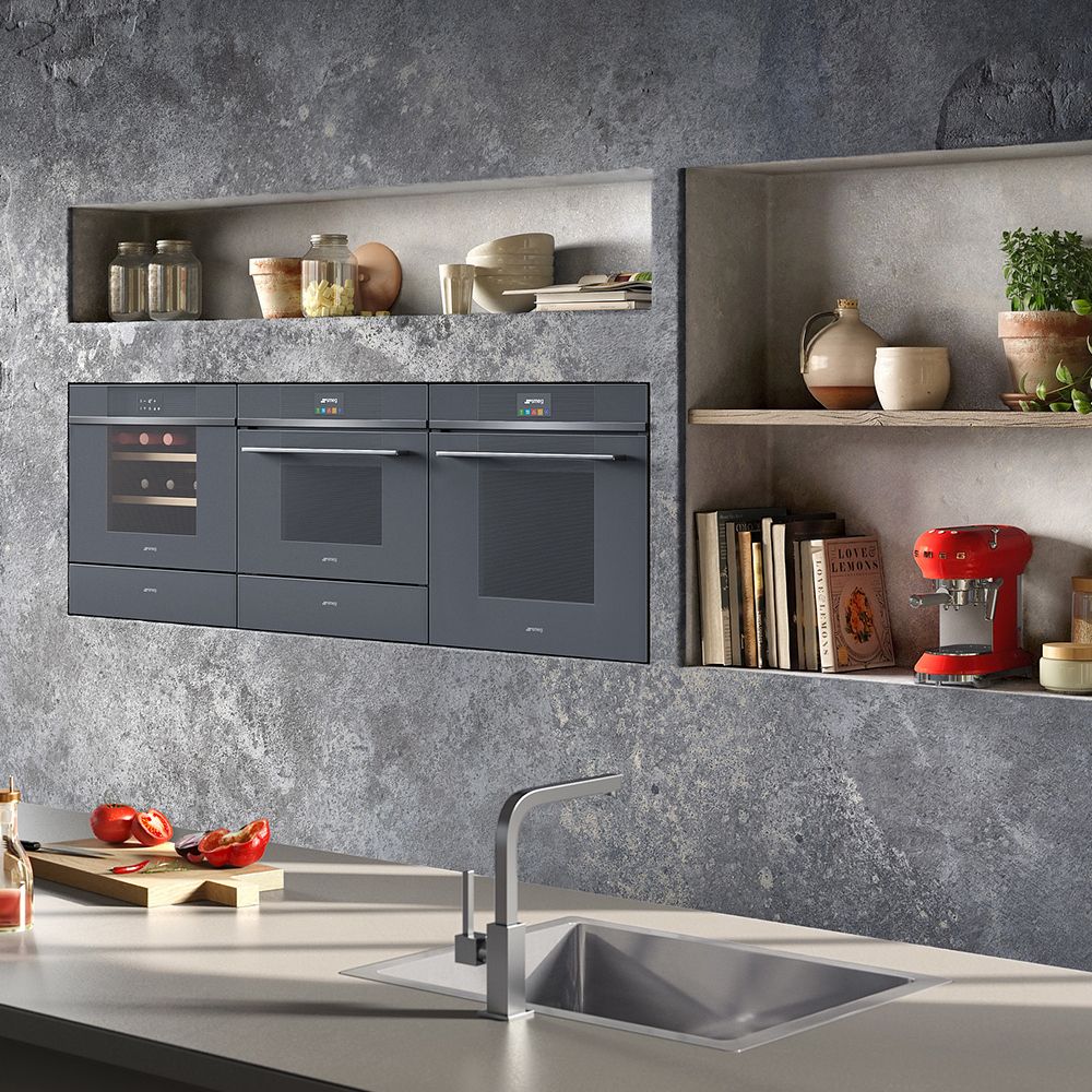 Smeg - Espresso-Kaffeemaschine - Designlinie Stil Der 50° Jahre