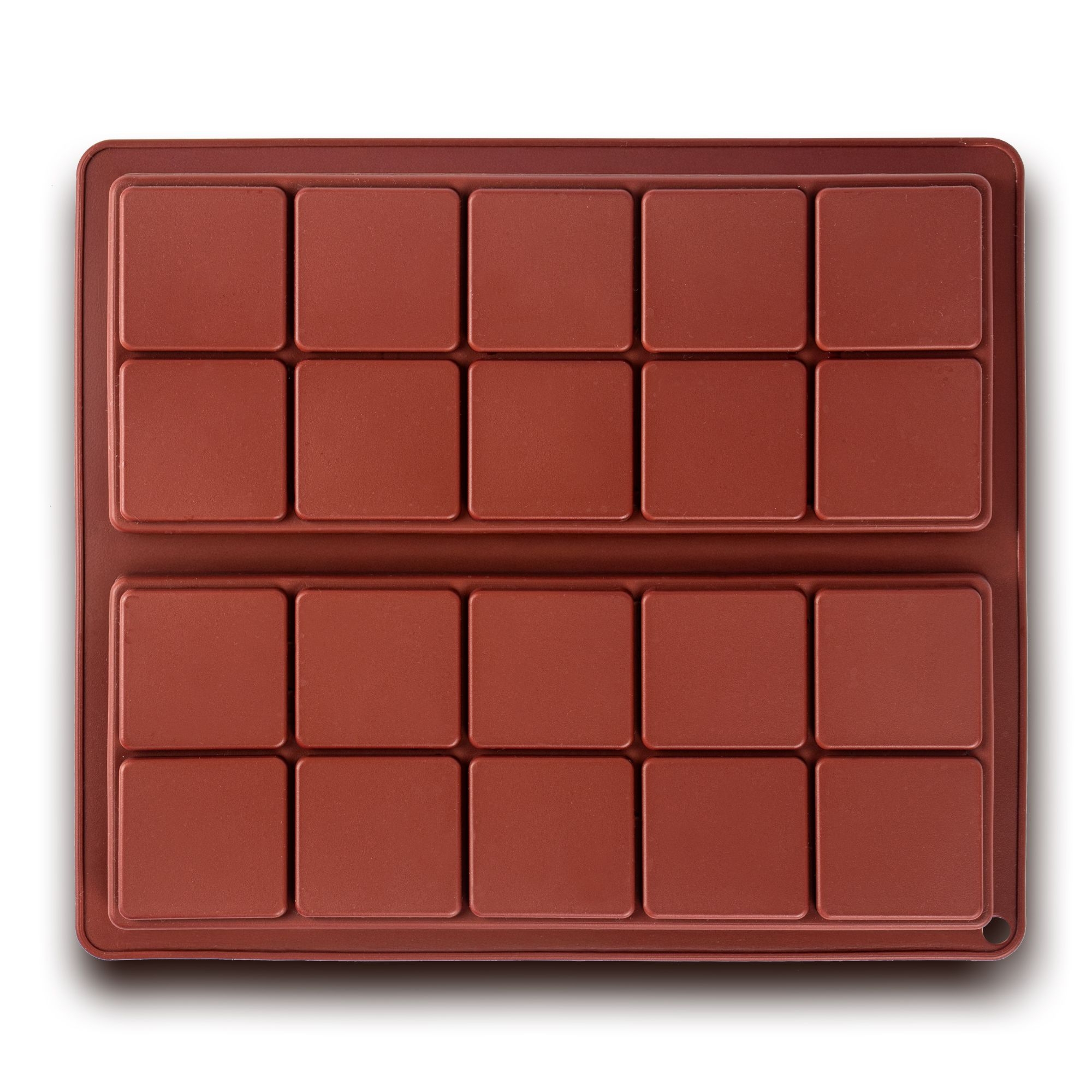 Culinaris - Double chocolate mold brown - 20,5 x 18 cm