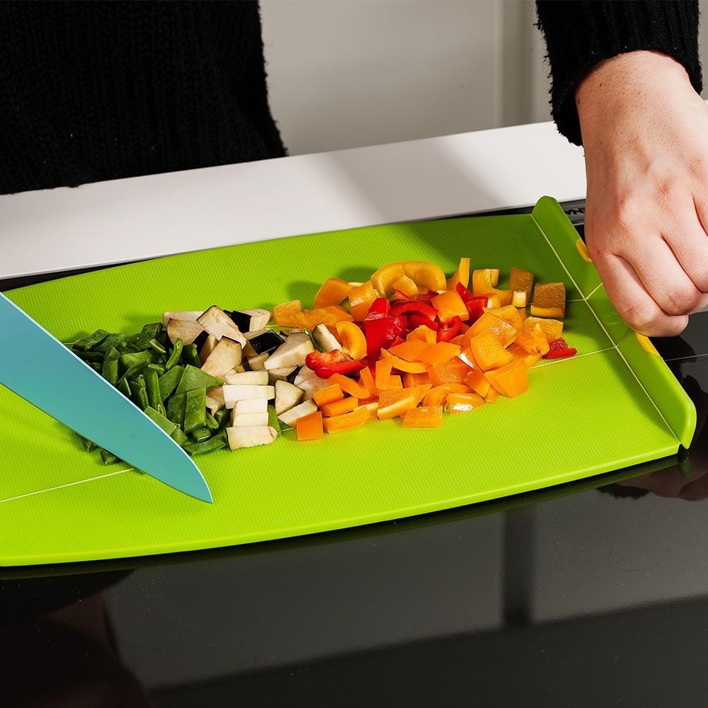 Kochblume - folding cutting board 42 x 24,5 cm, lime