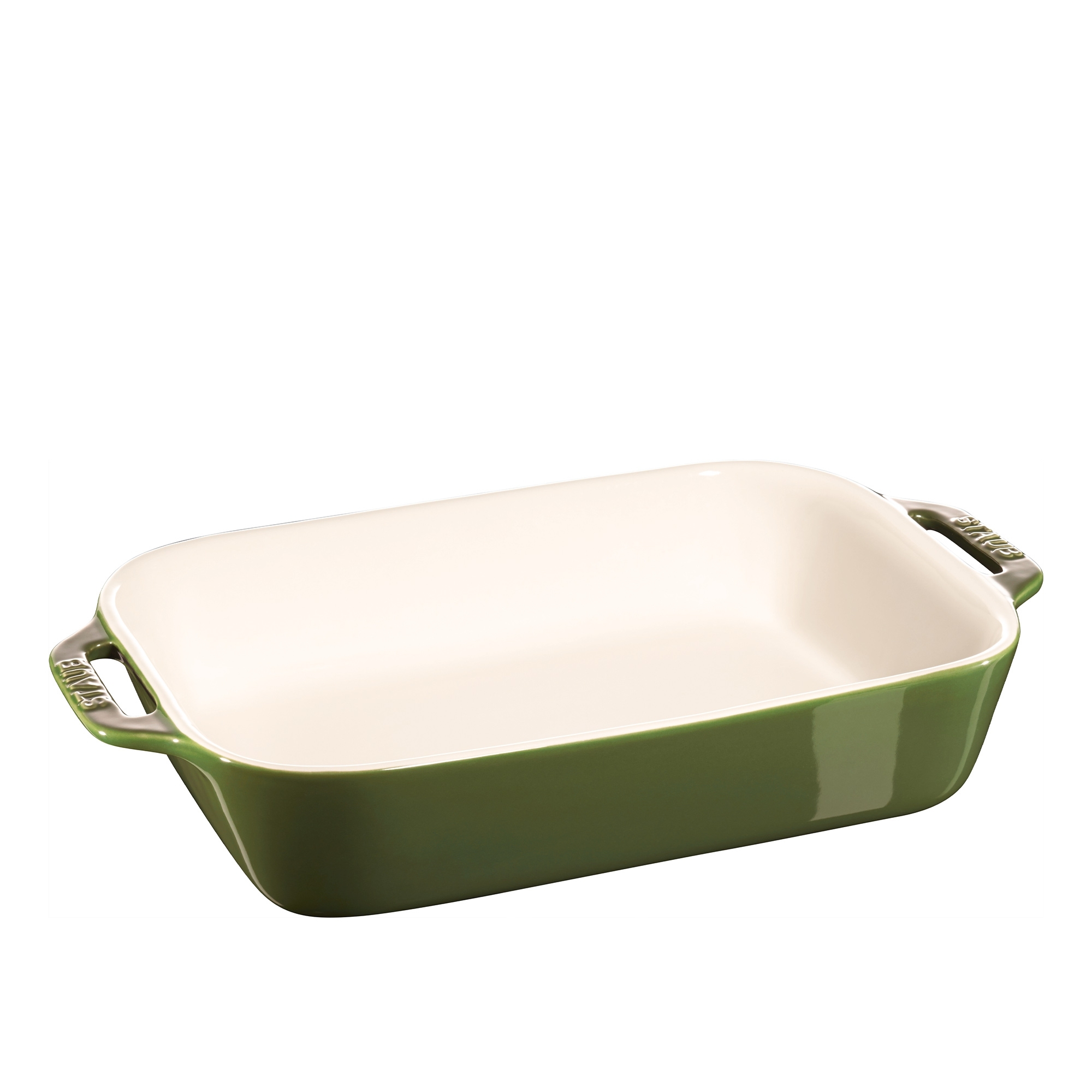 STAUB - Ceramique oven form | rectangular | 27 cm | green basil