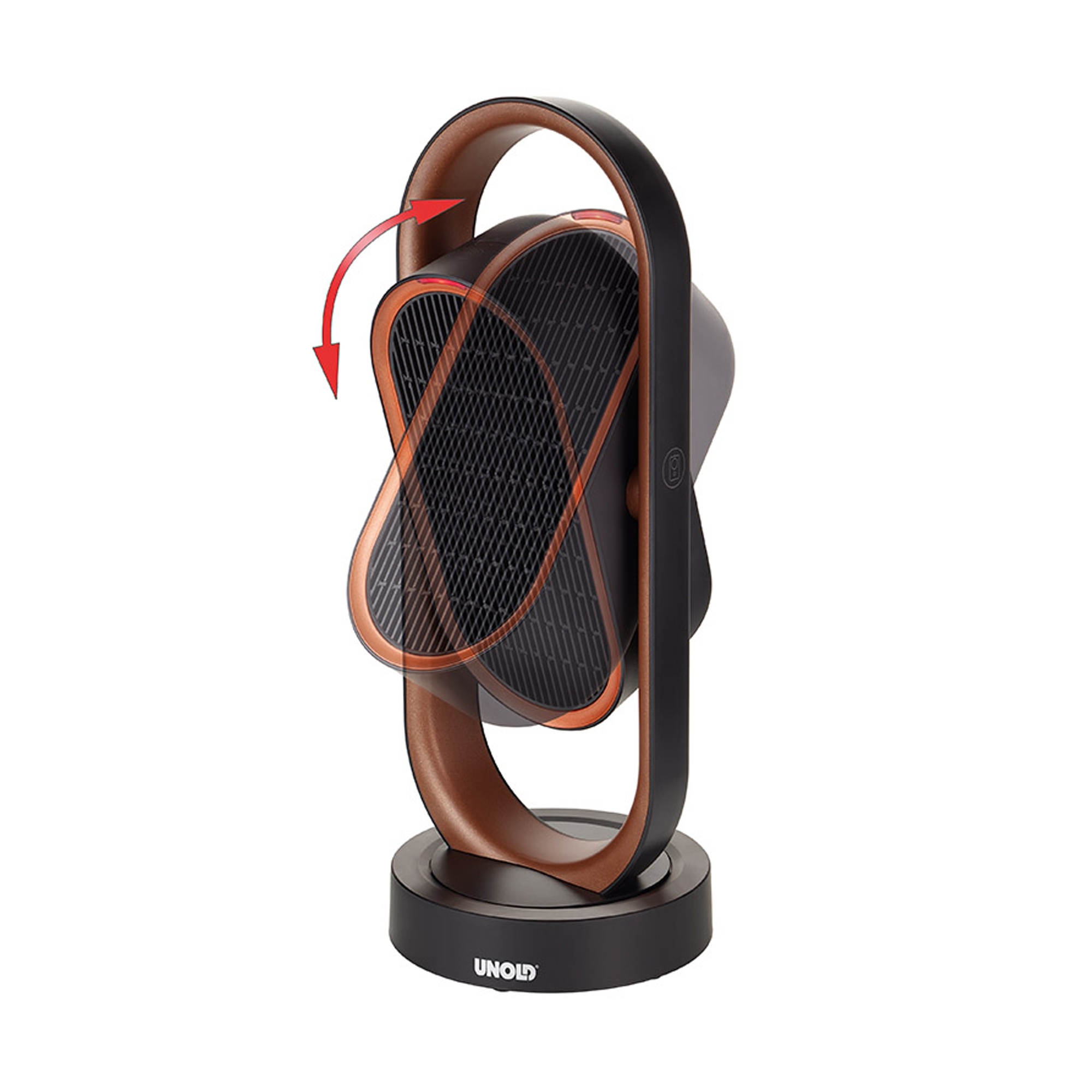 Unold - Ceramic - Fan heater 3D - black/copper