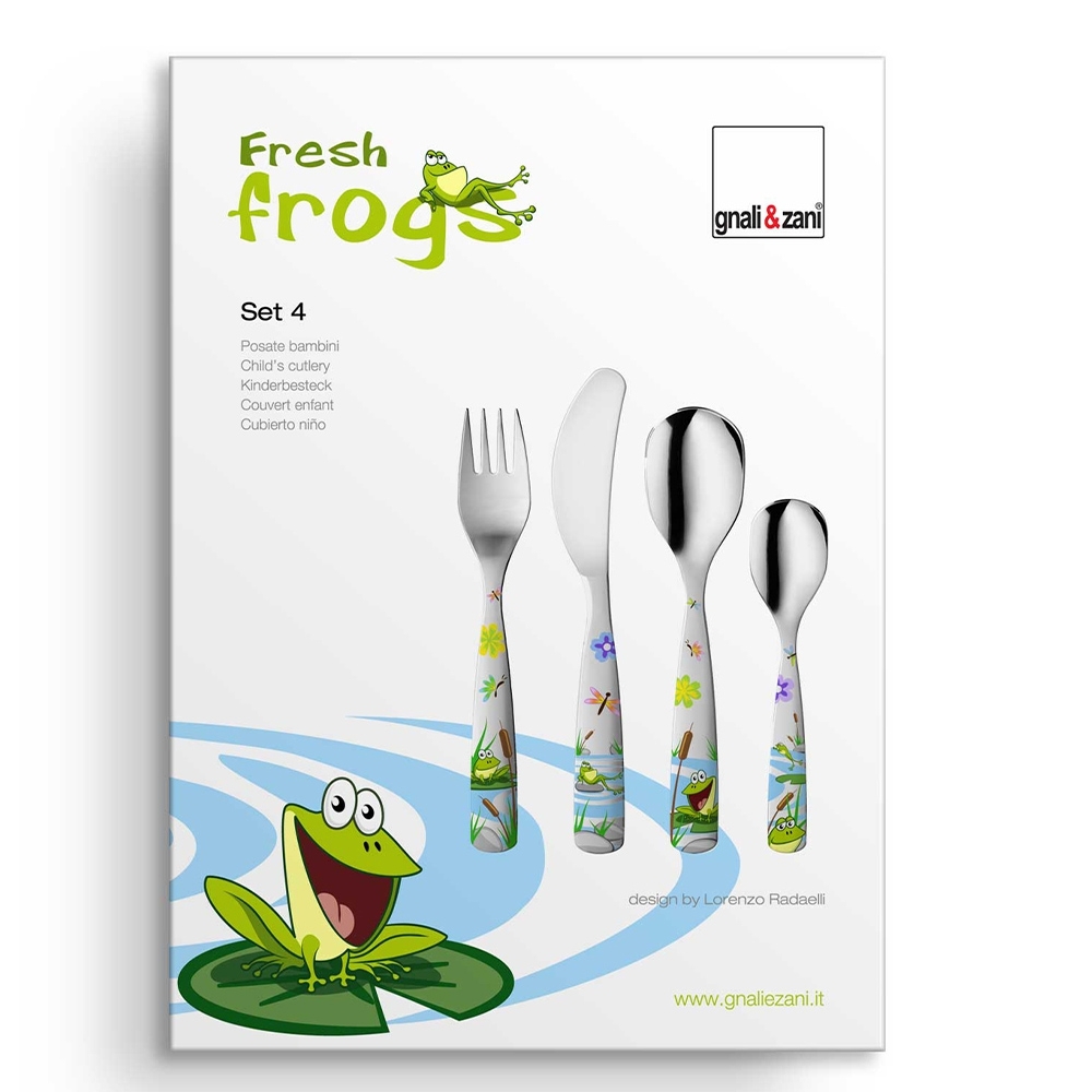 Gnali & Zani - Children's Cutlery Fresh Frogs