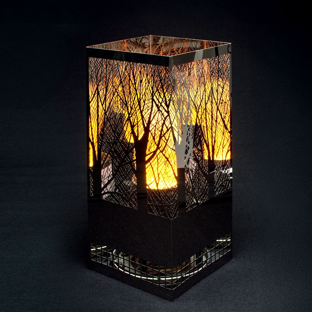 Apando - Flame light "Square Brazier" - Forest