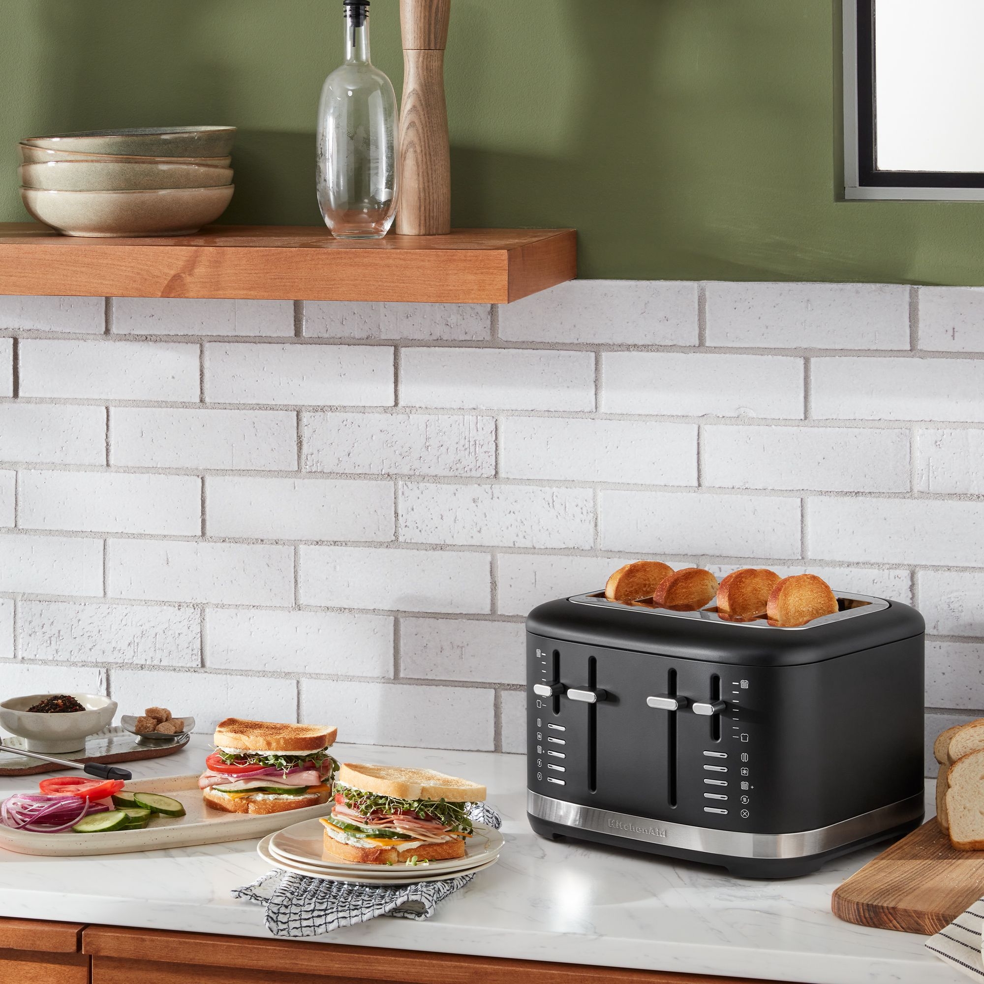 KitchenAid - Toaster with manual operation for 4 slices - Matt black